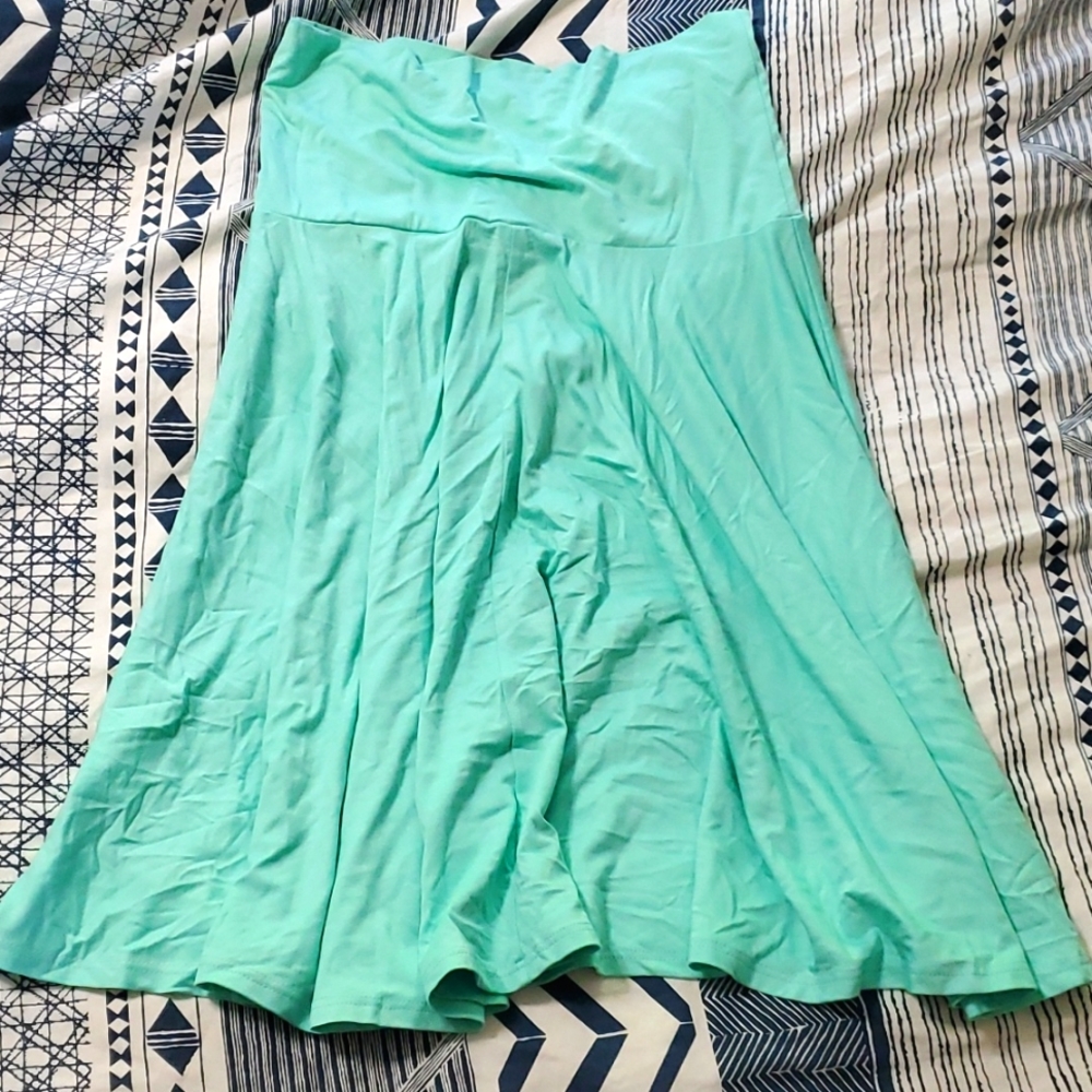 teal midi skirt size medium
